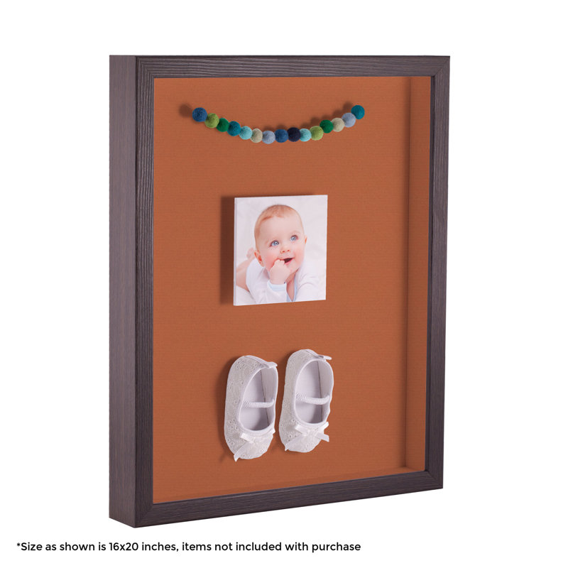 Wood Matte Shadow Box Picture Frame, Topaz