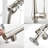 Commercial Style Kitchen Sink Faucet - Brushed Nickel, Pull Down , Long-Lasting Ceramic Washer, Smooth Operation-184245492