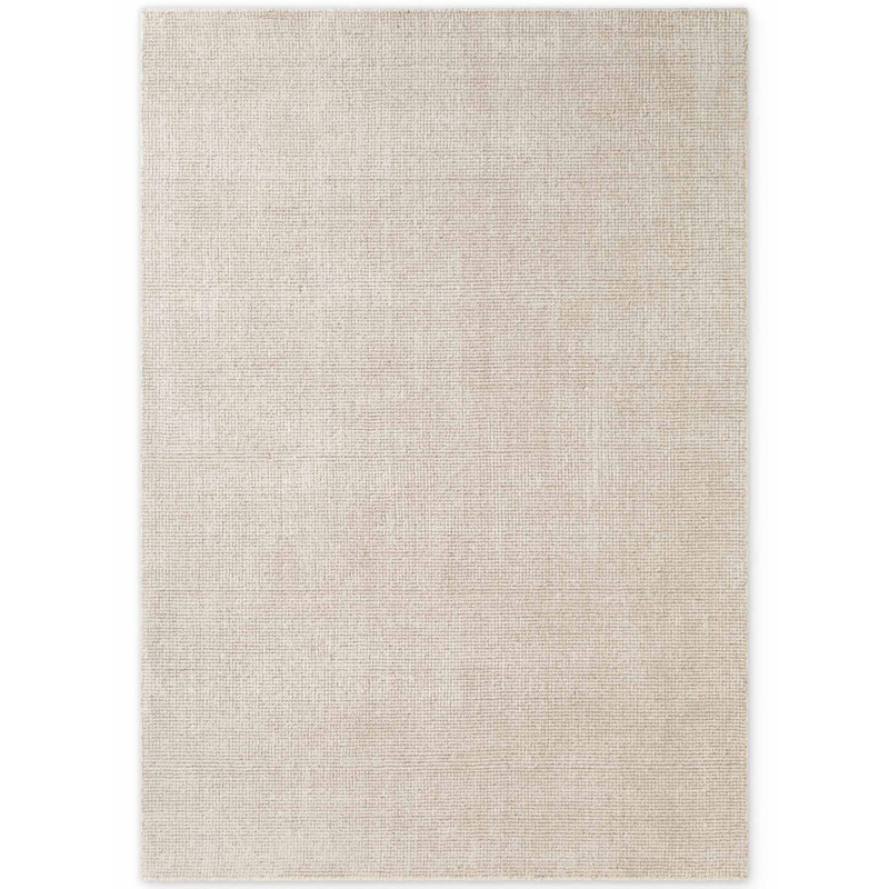 Dewit Wool Hand Woven Area Rug, White, Rectangle 120 x 170 cm
