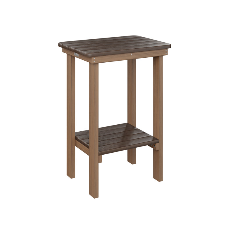 Berlin Gardens Rectangular End Counter Table, Antique Mahogany, Brazilian Walnut