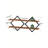 Diamond Frame 2-Tier Floating Shelves Set - Double Layer Hanging Storage For Industrial Chic Spaces-2135201628