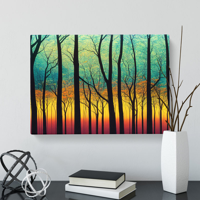 Refined Abstract Forest - Wrapped Canvas