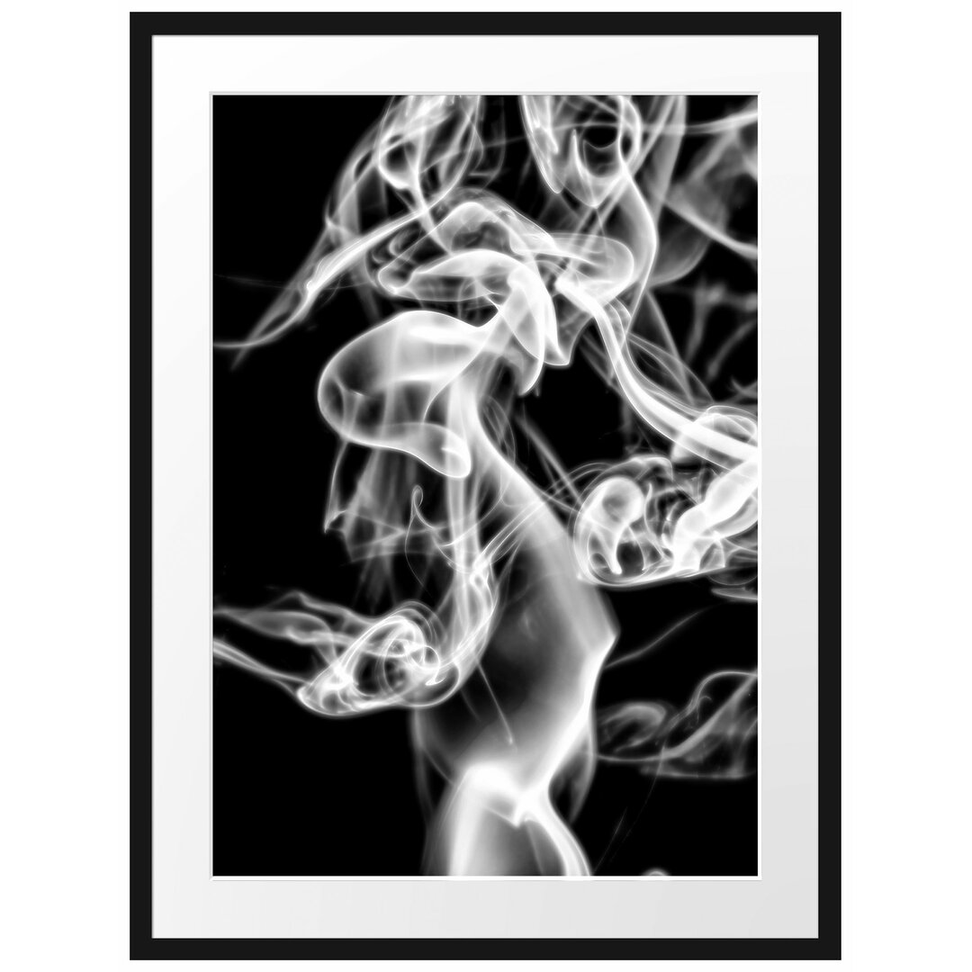 Gerahmter Fotodruck Smoke in the Darkness