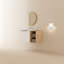 17,95 po Large meuble-lavabo avec lavabo et rangement - Porte de lavabo en céramique