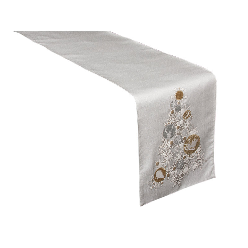 Octavian Ornament Tree Christmas Table Runner