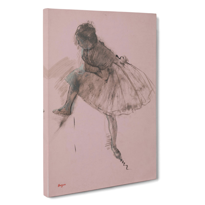 Study of a Ballet Ballerina Dancer Vol.1 by Edgar Degas - Wrapped Canvas, 60cm H x 40cm W x 3cm D
