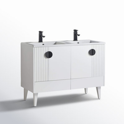 Saimah 47.25'' Double Bathroom Vanity