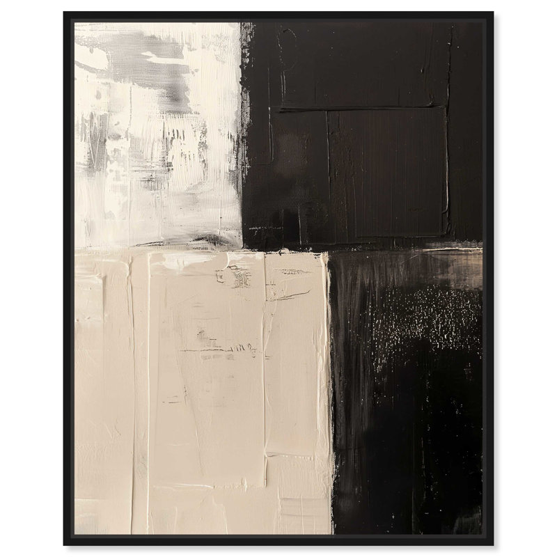 Checkered, Black Framed, 31" H x 25" W
