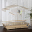 Cage à oiseaux de style victorien avec perchoir de table 23,5 "Cassius
