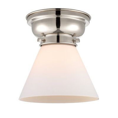 Aditi Cone 1 Light 8" Flush Mount