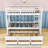 Ehrfried Kids Twin Over Twin Bunk Bed with Trundle with Drawers-67527628