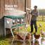 Boîte de nidification pour poulets 3 compartiments avec pattes 10 coussins d’humidité pour animaux de compagnie et 4 œufs roulés