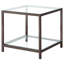 Natasha Black Nickel 2-piece Coffee Table Set