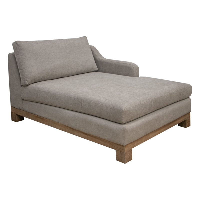 Wooden Frame & Base, Sectional, Left Hand Facing, Almond Grey