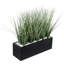 Faux Onion Grass Grass in Solid Wood Planter-232794109-232794098