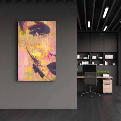 Élégante peinture murale en verre trempé de 13,8 po x 21,7 po | 100% verre trempé, épaisseur: 0,16 pouce | Imprimé UV pour des couleurs éclatantes | Parfait pour la décoration intérieure, le salon et les espaces de bureau