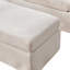 Fauteuil d'appoint surdimensionné de 45 po avec 2 coussins et repose-pieds; chenille-1489448011