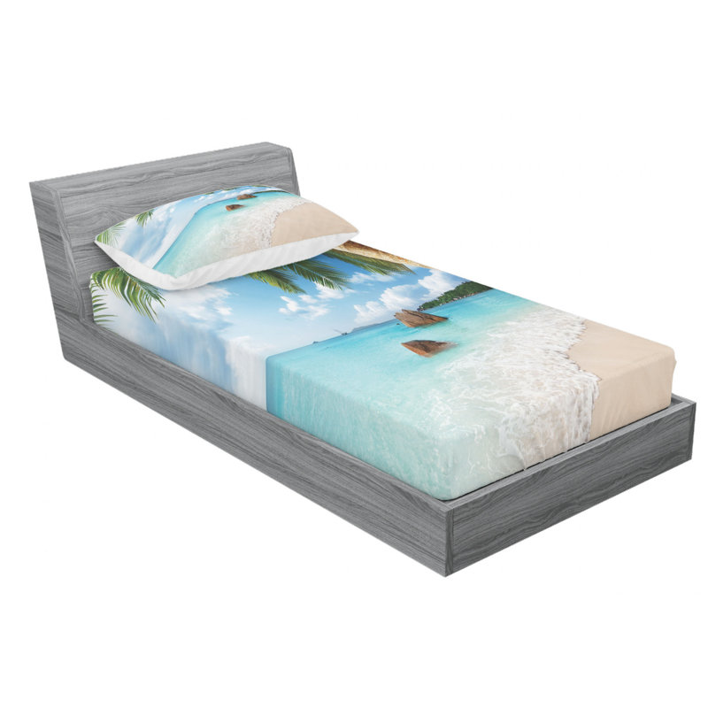 Microfiber Sheet Set, Twin Sheet Set with Fitted Sheet