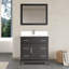 Ensemble de meuble-lavabo simple avec miroir 36 po Valor-1629462005