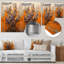 «Blooming Autumn Rhododendron Geometric Horizon II», art mural en métal rhododendron-1111966701