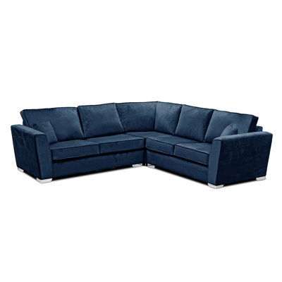 Quade 5 Seater Velvet Corner Sofa 