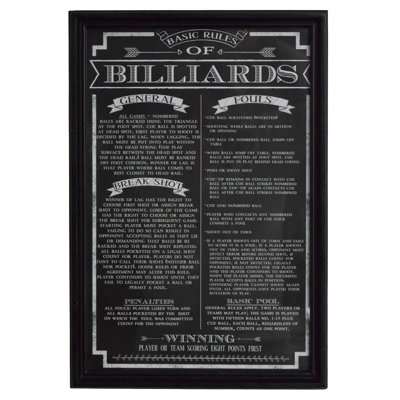 " Billiard Game Rules "
