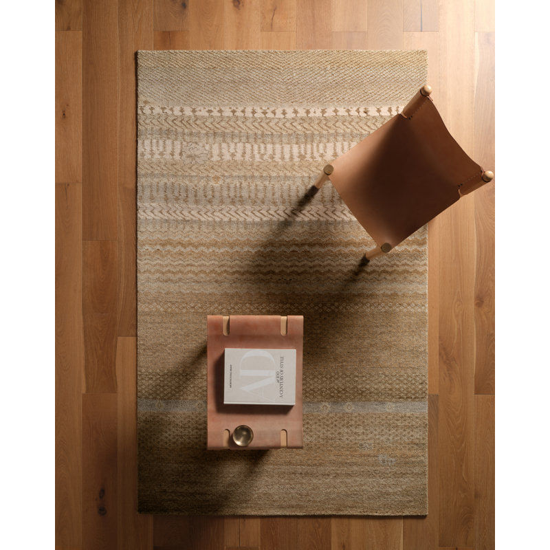 Jaipur Living Roza LIB16 Handknot Ikat Yellow/Tan Area Rug (12'X15'), Rectangle 12' x 15'