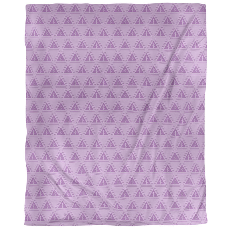 Housse de couette Theo Nath Minimalist Trees, Housse de couette pour grand lit, Violet, Microfibre
