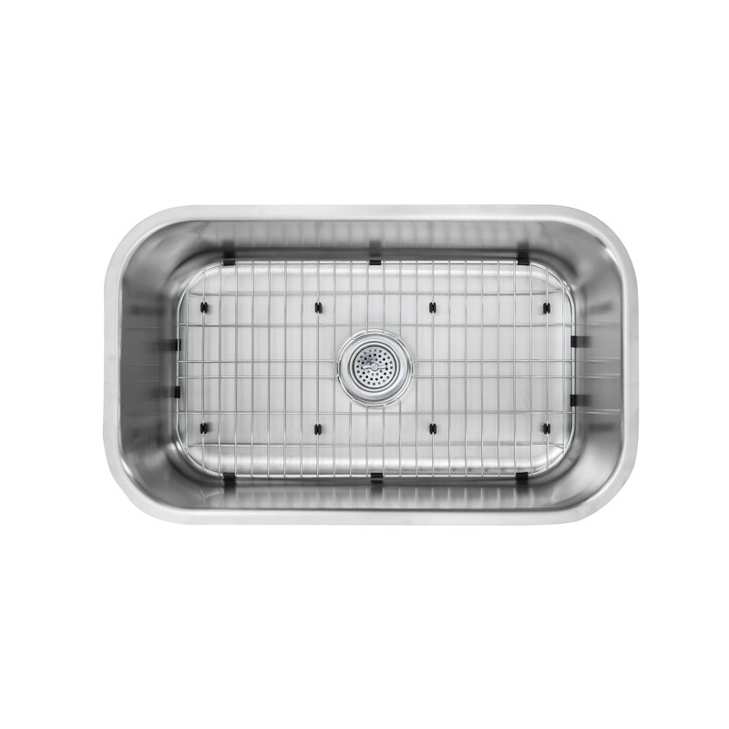 29.75'' L Undermount Single Bowl Stainless Steel Kitchen Sink