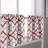 Geometric 3 Pieces Kitchen Curtain Set Tailored 52" Kitchen Curtain-298949023-298949022