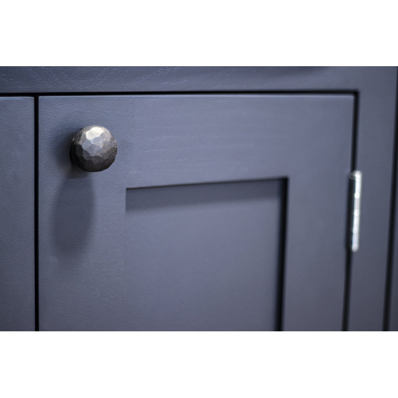 Elan 33mm Diameter Mushroom Knob, Black