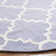 Milltown Hand Woven Flat Weave Wool/Cotton Geometric Rug in Ivory/Purple