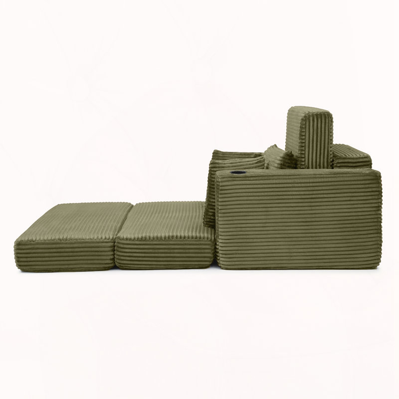 Méridienne de 52,4 po, Vert