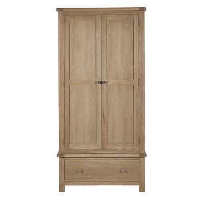 Jeremey 2 Door Solid Wood Wardrobe