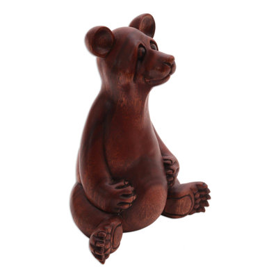 Honey Bear Wood Sculpture