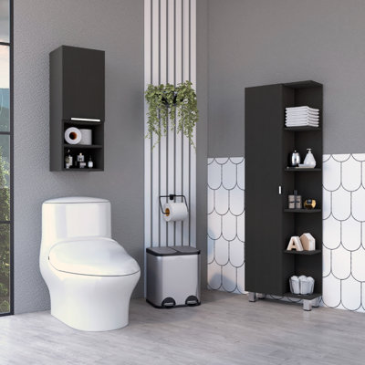 Freestanding Bathroom Storage Furniture Set