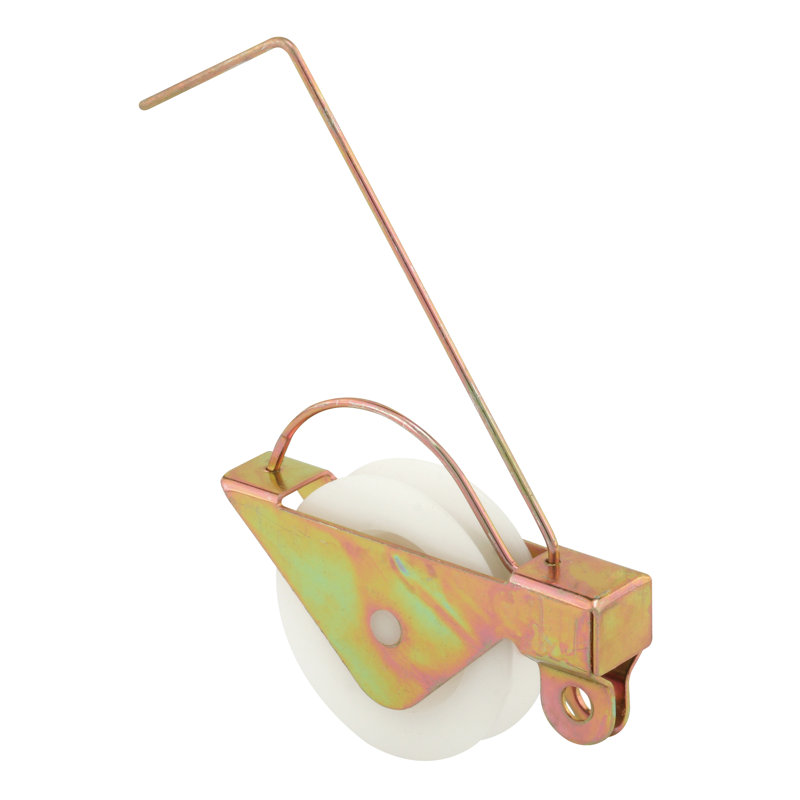 Ressort de tension de porte de moustiquaire de 1-1 / 4 po avec rouleaux en plastique concave (paquet de 2), Jaune