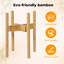 Bamboo Adjustable Plant Stand Indoor Outdoor Modern Display Stand Rack
