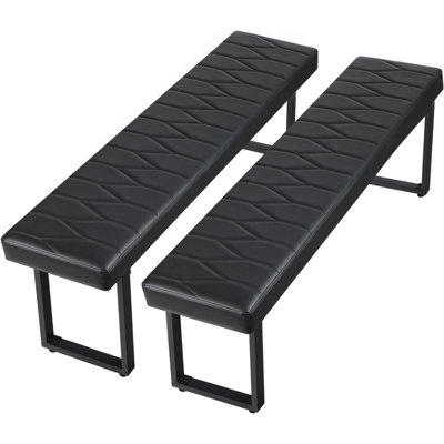 Faux Leather Upholstered Bench