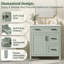 Armoire de salle de bain Sage Green