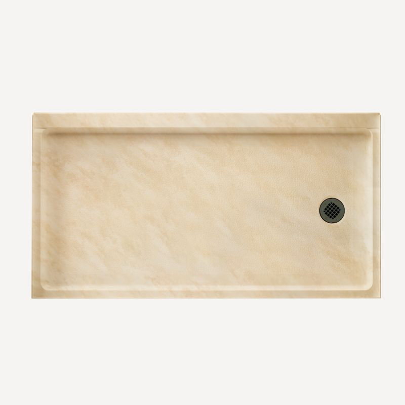 32'' W 60'' D Rectangular Single Shower Base, Right-Hand, Golden Steppe