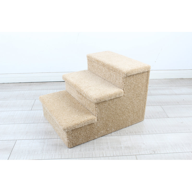 Escalier pour animaux 3 marches, Beige