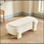 Banc rembourré avec rangement rabattable et pieds robustes-244493769