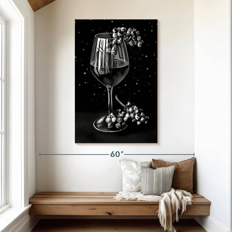 Rouge exubérant - noir et blanc, H 48 po x l 32 po