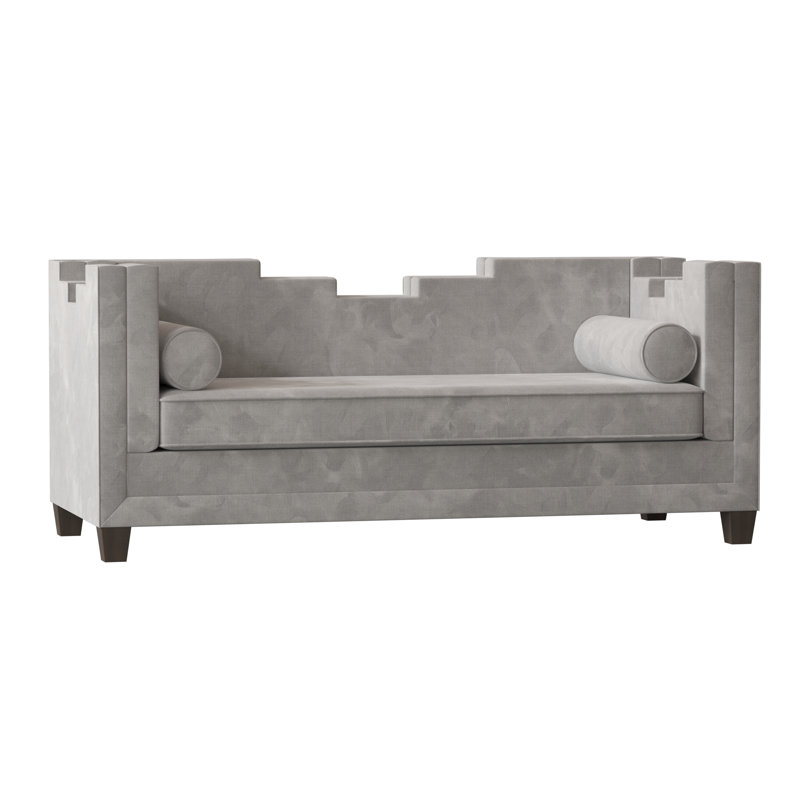 Bella Sofa, Bella Black Performance Velvet, Brown Mahogany