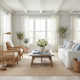 Auckland Bamboo Slat/Seagrass Natural/Beige Area Rug