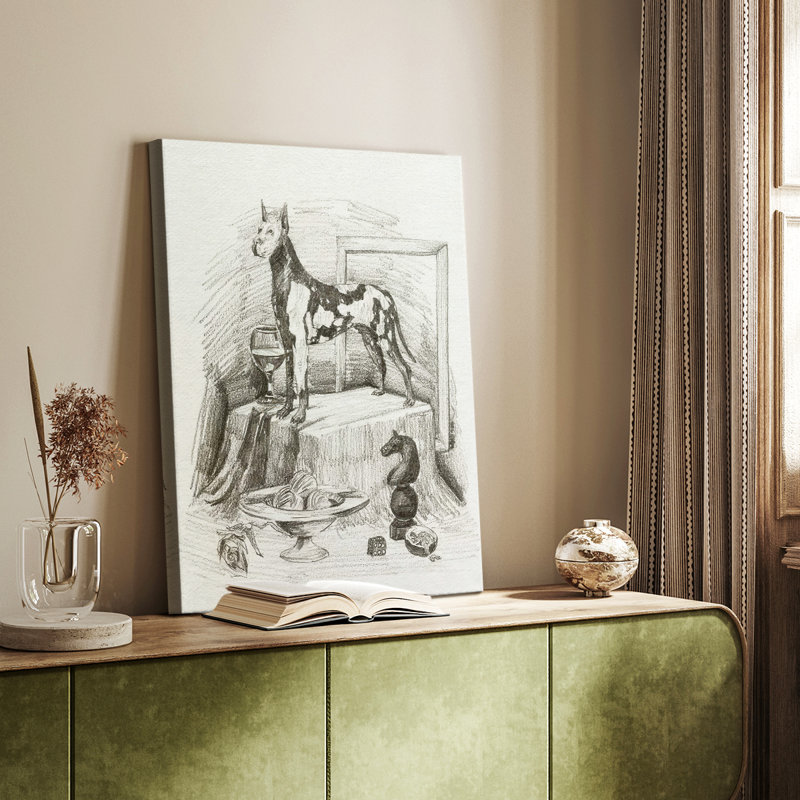 A Gentleman VI -Galerie enveloppée Cavas, H 18 po x l 12 po