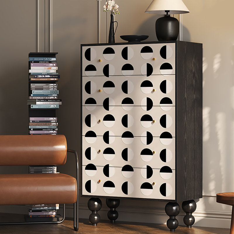 Armoire à tiroirs de style français avec rangement simple