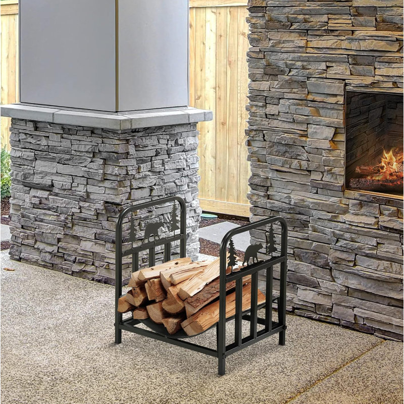 Cobberas 16.5'' W Metal Log Rack