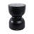 Mango Wood & Marble Accent Table  Modern Side Table for Living Room, Bedroom & Office 18" Black.